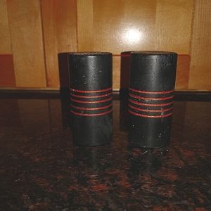 Ten thousand villages salt and pepper shakers.